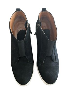 Linea Paolo Felicia 111 Wedge Suede Sneaker Bootie Size 7